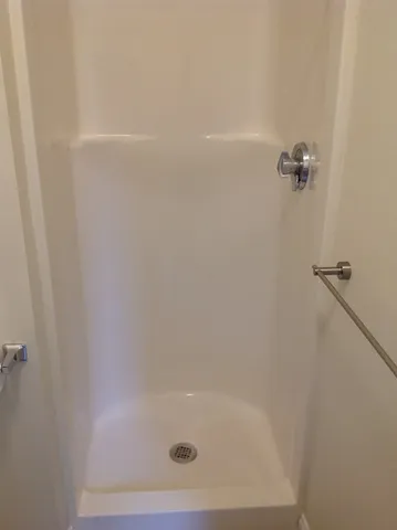 a close up of a bathtub