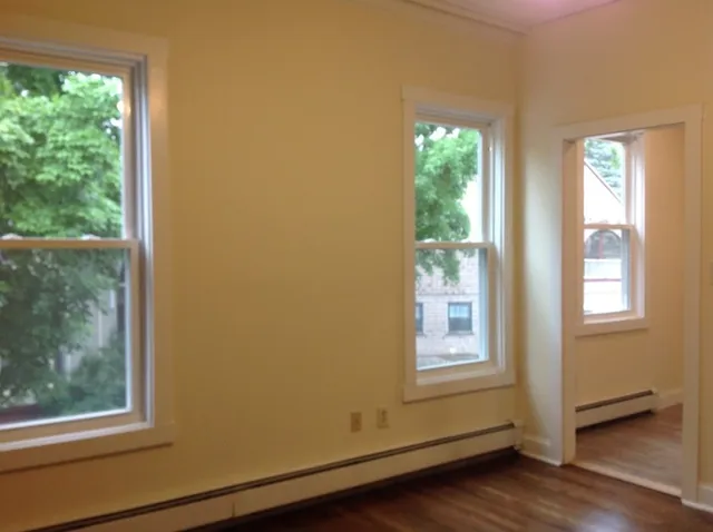 a view of a window in a room