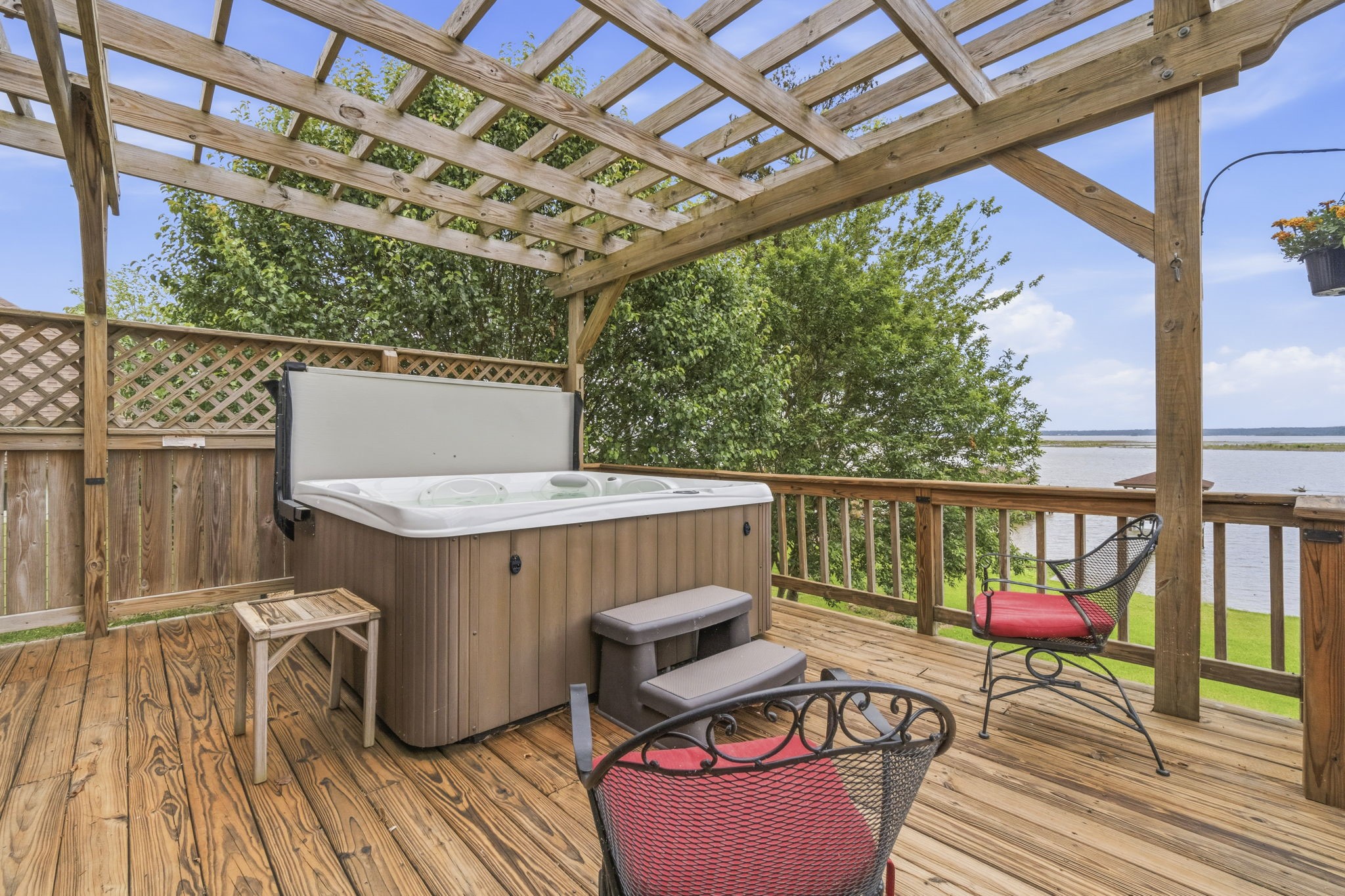 259 Memphis Bell Lane Trinity, TX 75862 - Photo 31 of 50 upper deck and hot tub