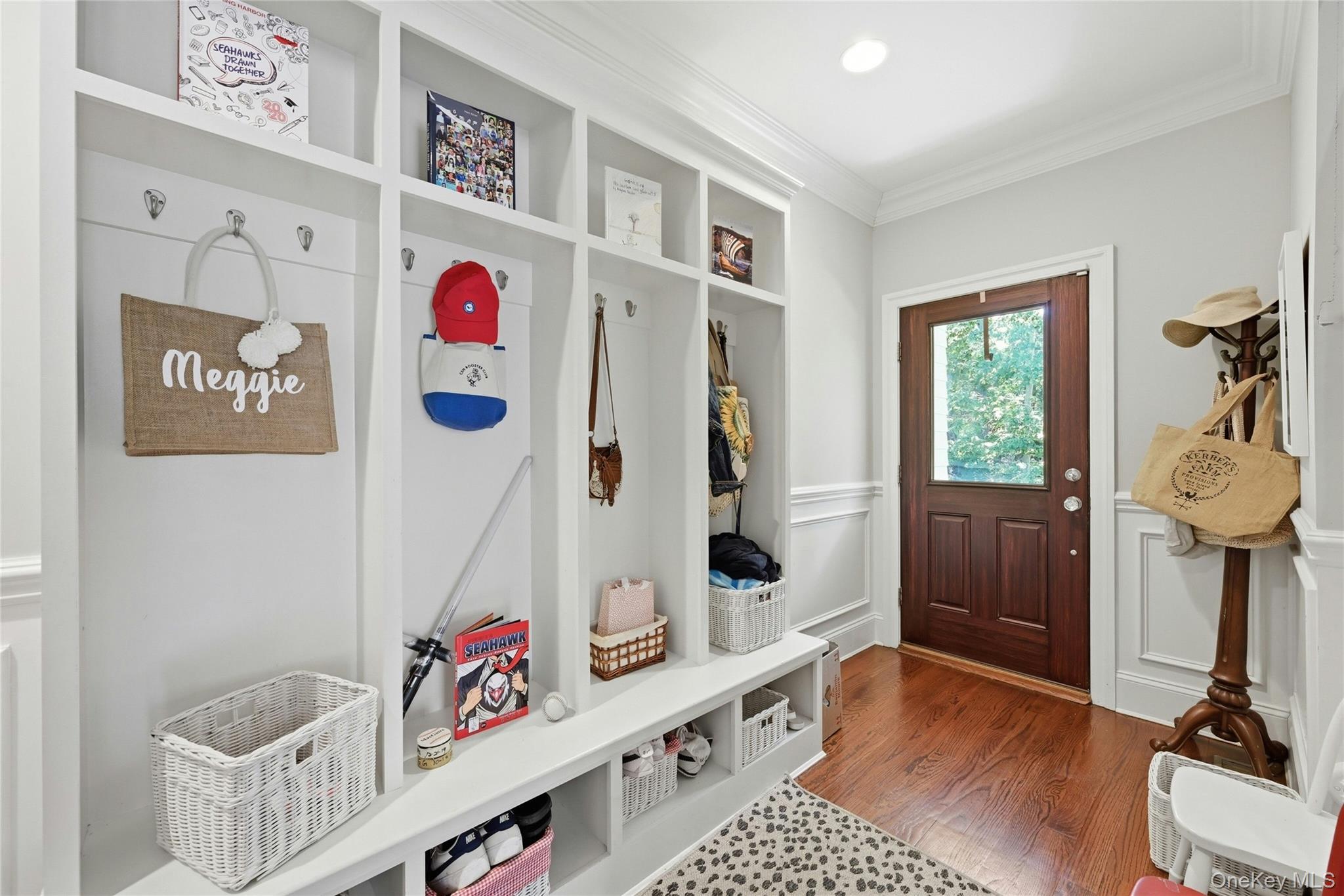 1330 Ridge Road Laurel Hollow, NY 11791 - Photo 23 of 47 Mudroom w Built In's Off of Side Entrance of DrivewayClose to Back Stair Case