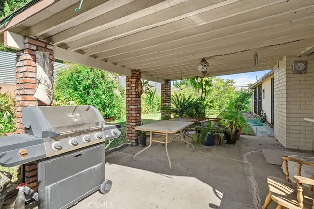 a outdoor space with chairs