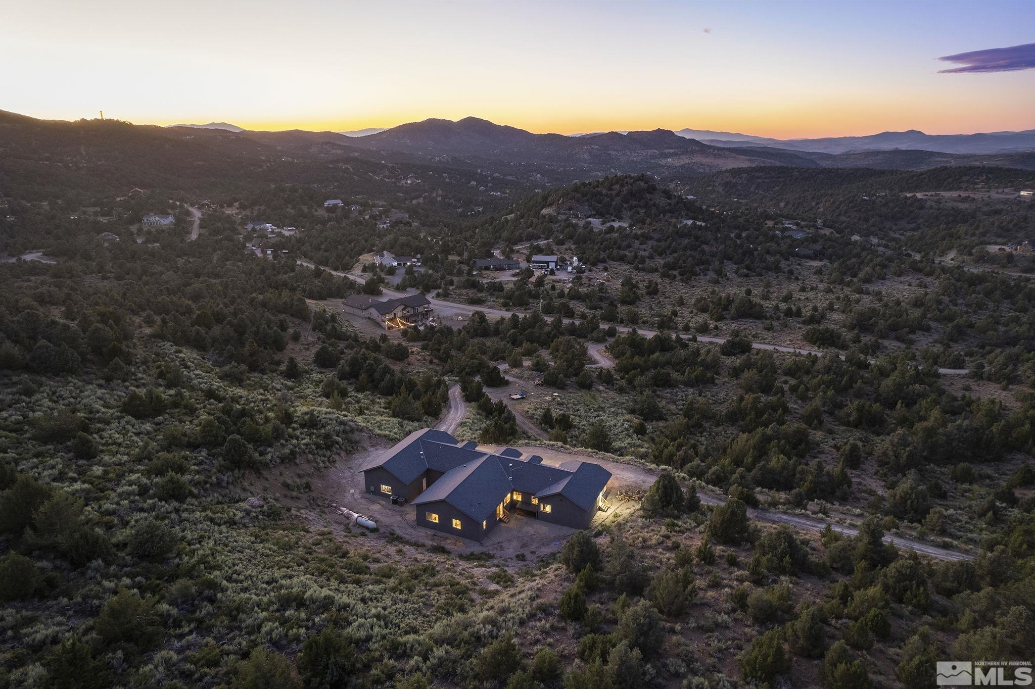 4600 Tybo Road Reno, NV 89521 - Photo 30 of 40 an aerial view of a house with mountain view
