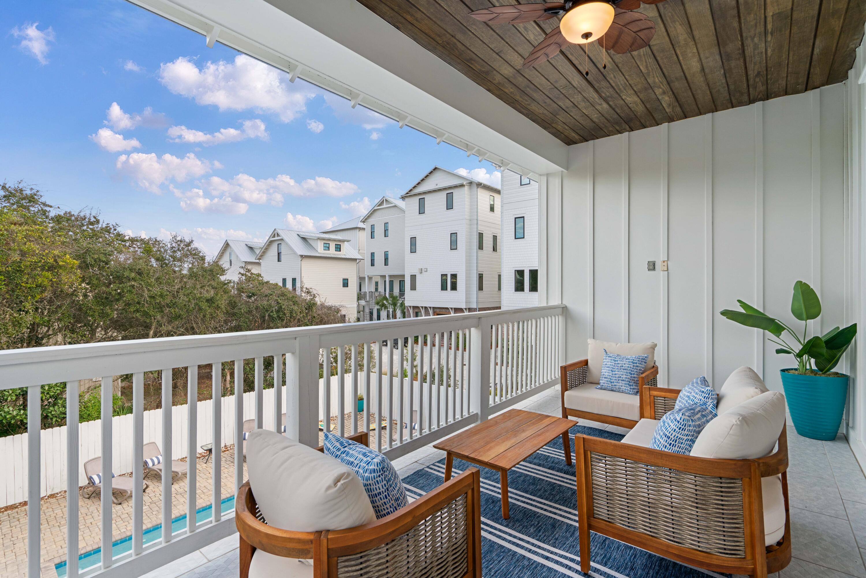 26 Dothan Avenue Santa Rosa Beach, FL 32459 - Photo 37 of 63 a view of a balcony with furniture