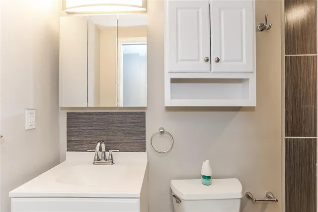 a bathroom with a sink and a toilet