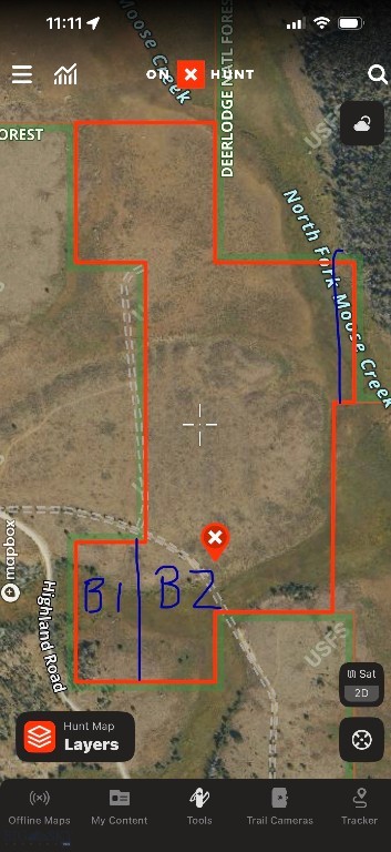 approximate boundaries for lot B2 after boundary realignment.