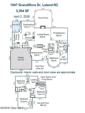 $750,000 | 1547 Grandiflora Drive, Leland, NC 28451