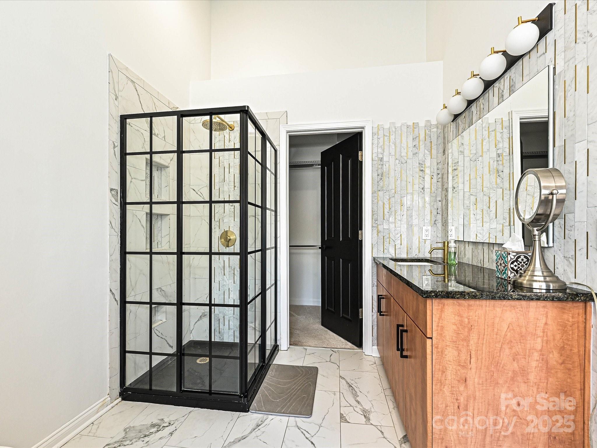 1035 Market Street Fort Mill, SC 29708 - Photo 18 of 28 a bathroom with a granite countertop sink and a mirror