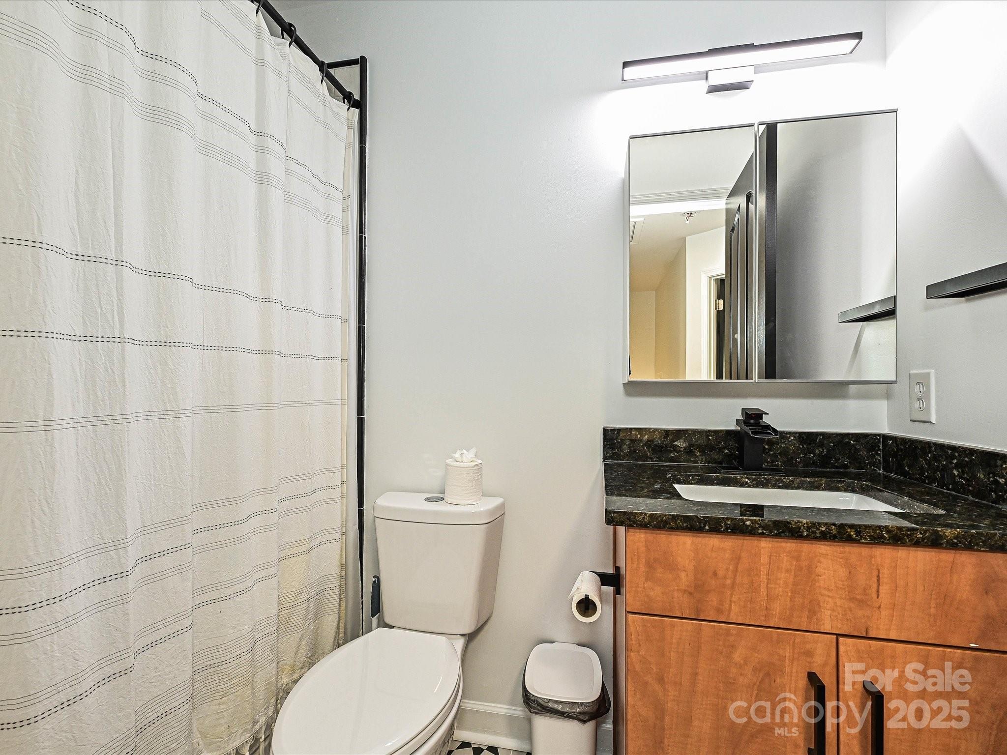 1035 Market Street Fort Mill, SC 29708 - Photo 22 of 28 a bathroom with a granite countertop sink and a mirror