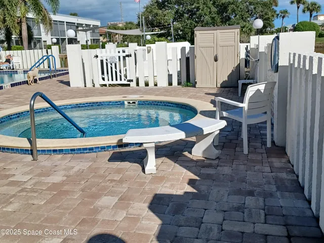 a view of outdoor space with seating