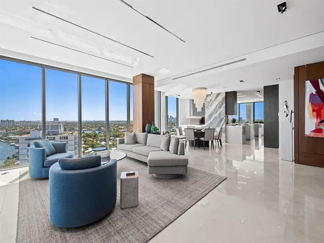 a view of a living room and a couch