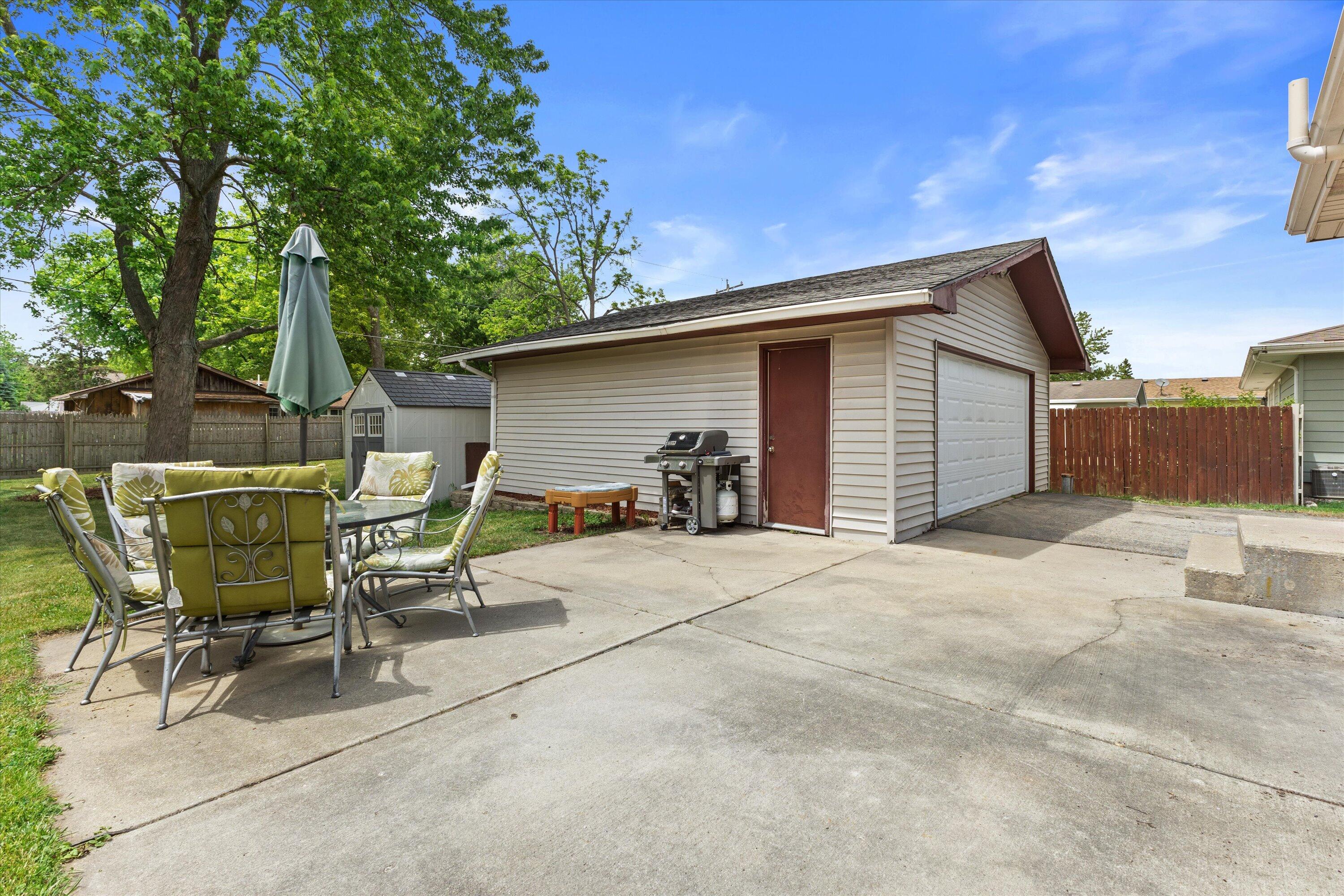 3422 Eagle Road Dover, WI 53139 - Photo 25 of 27 Large Concrete Patio for Entertaining