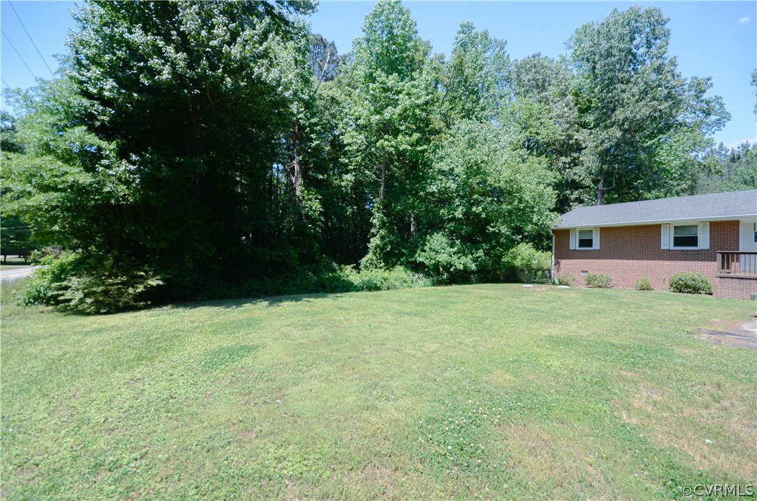 4100 Treely Road Chester, VA 23831 - Photo 29 of 29 a backyard of a house with plants and large trees