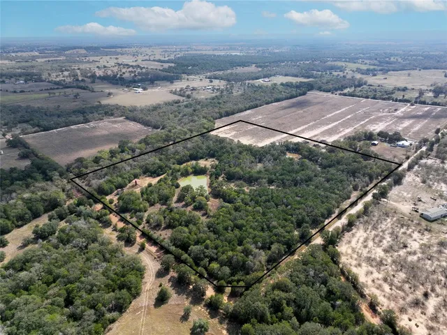 an aerial view of a houses
