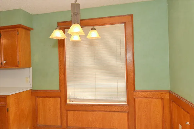 a view of a brick wall