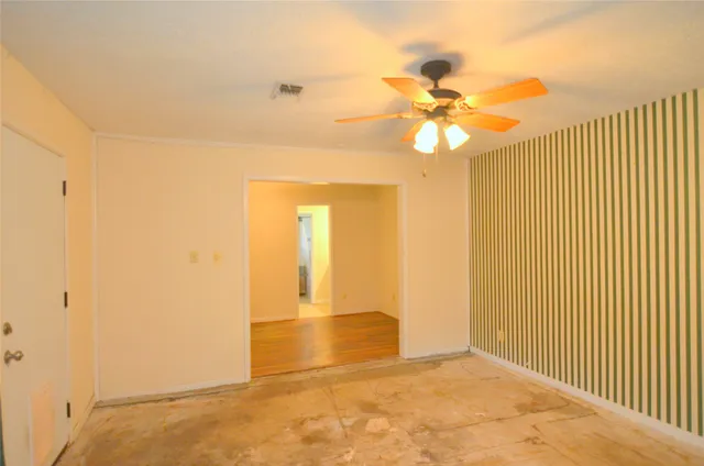 a view of empty room