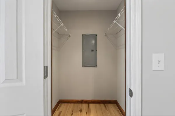 a view of yard with swimming pool and green space