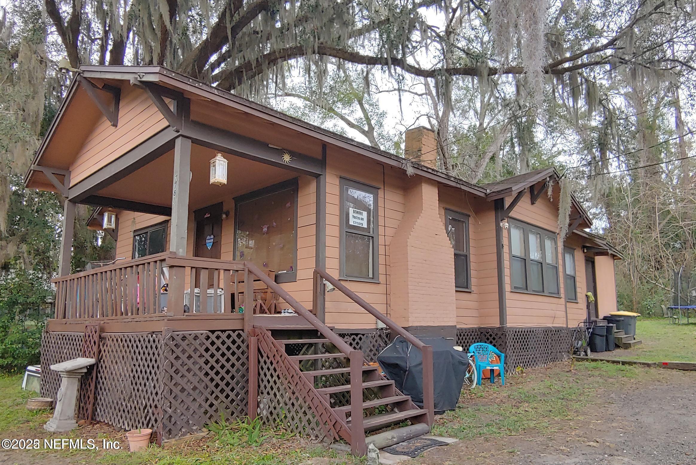 a front view of a house with windows