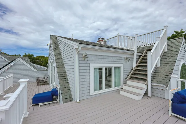 a view of a house with a deck