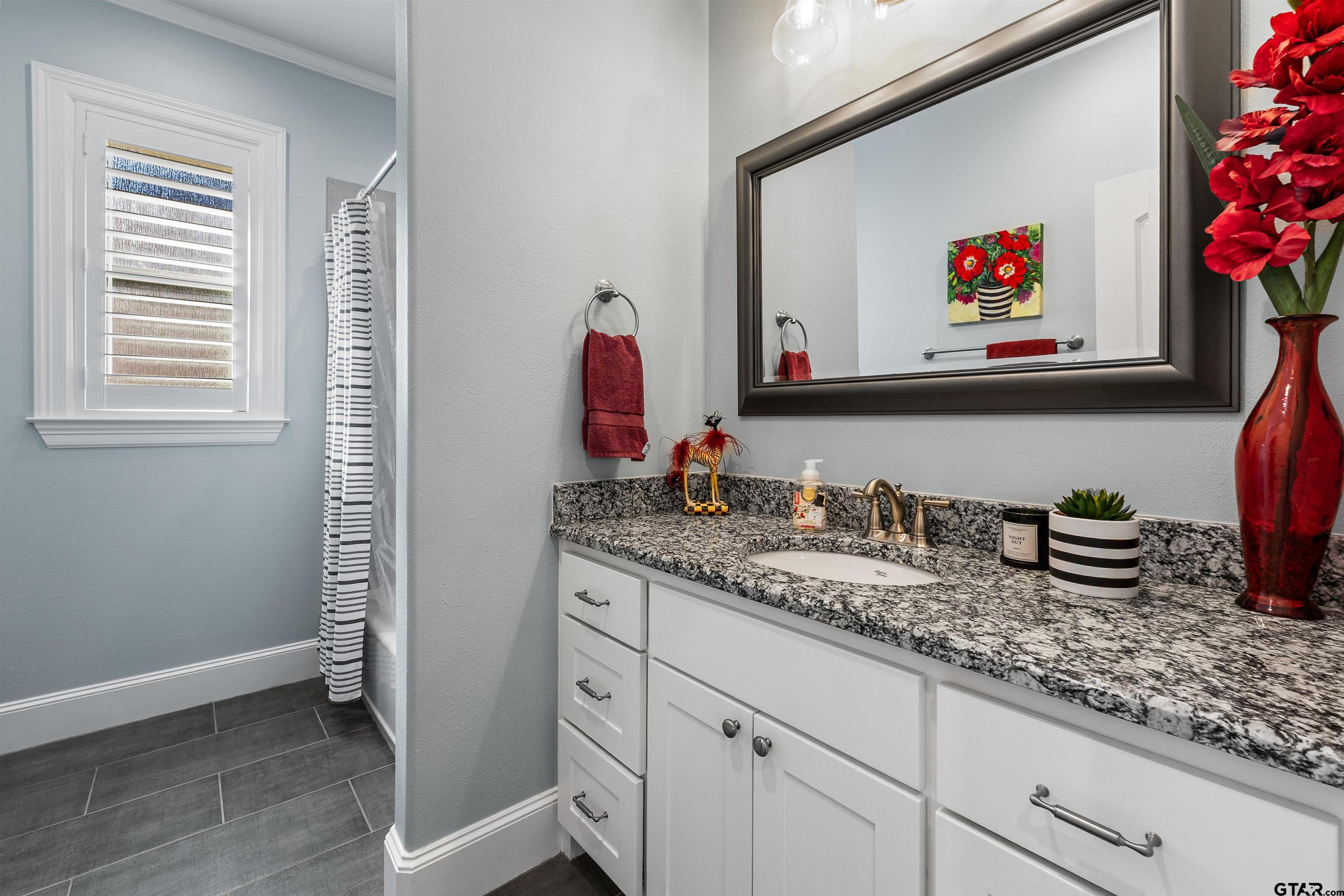 1111 Cambridge Bend Tyler, TX 75703 - Photo 24 of 42 a bathroom with sink and a mirror