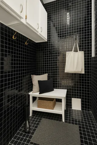 a bathroom with a sink a toilet and a shower