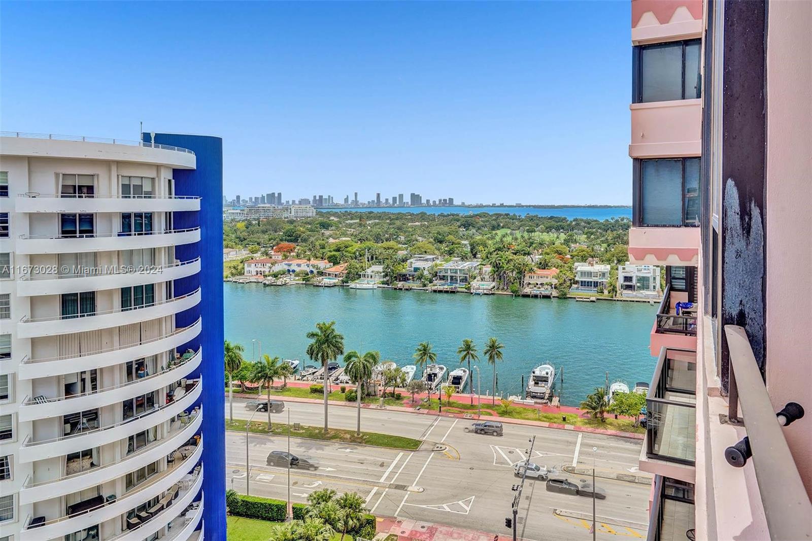 5225 Collins Avenue, Unit PH7 Miami Beach, FL 33140 - Photo 30 of 50 a outdoor view of a lake with a table and chairs