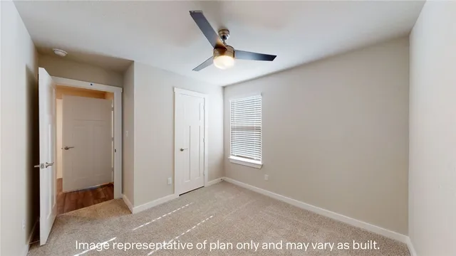 a view of an empty room