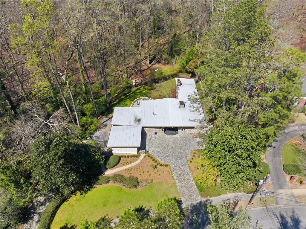 505 Hollydale Court Northwest Atlanta, GA 30342 - Photo 104 of 117 an aerial view of residential house with outdoor space and trees all around