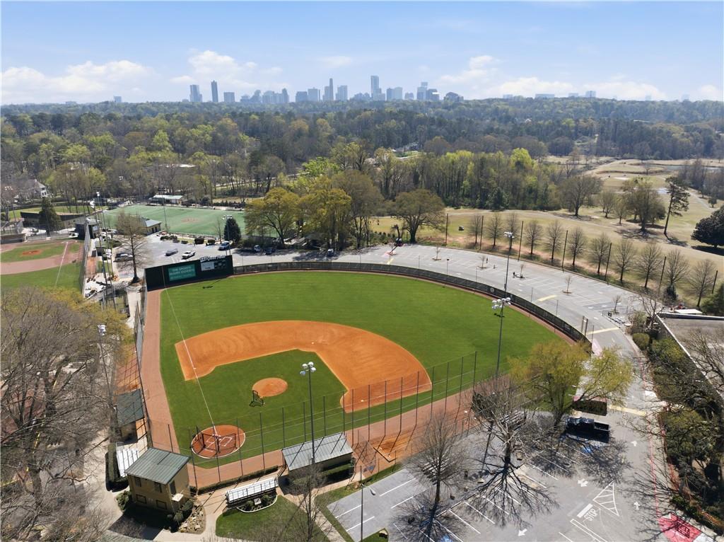 505 Hollydale Court Northwest Atlanta, GA 30342 - Photo 107 of 117 an aerial view of a house with a lake view