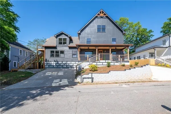 a house view with a outdoor space