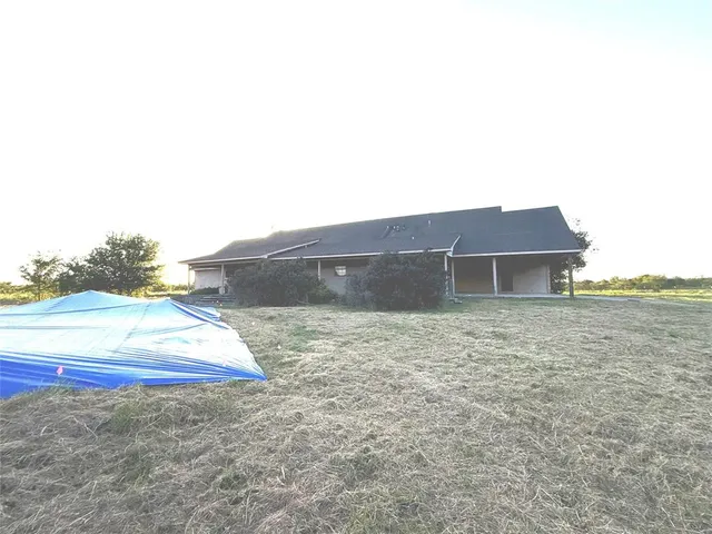 a backyard of a house