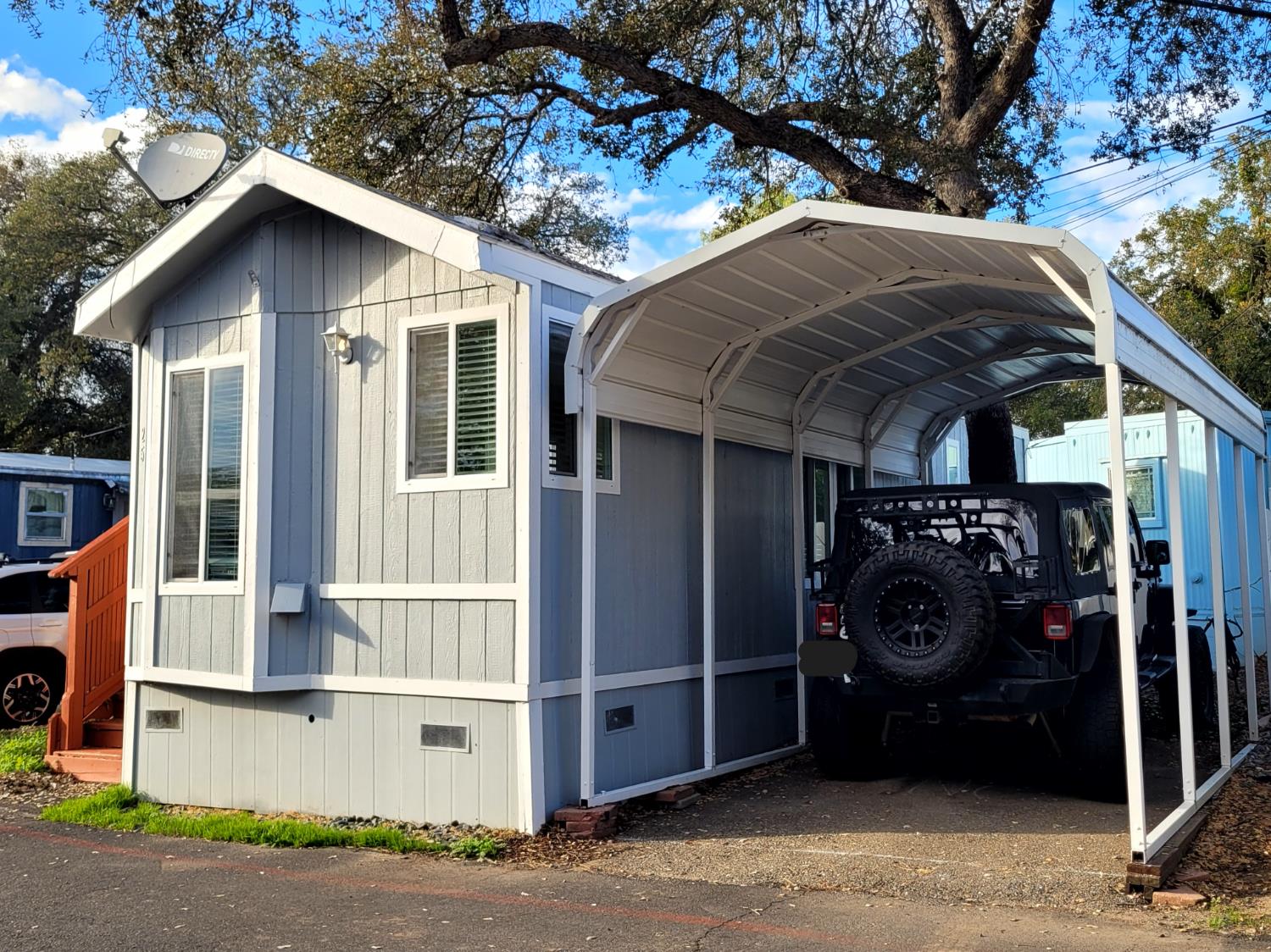 a view of a car garage