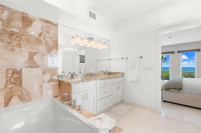 a view of balcony with furniture