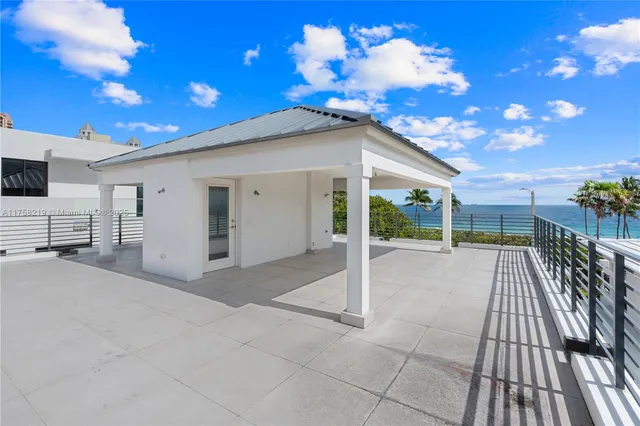 a city view with tall buildings