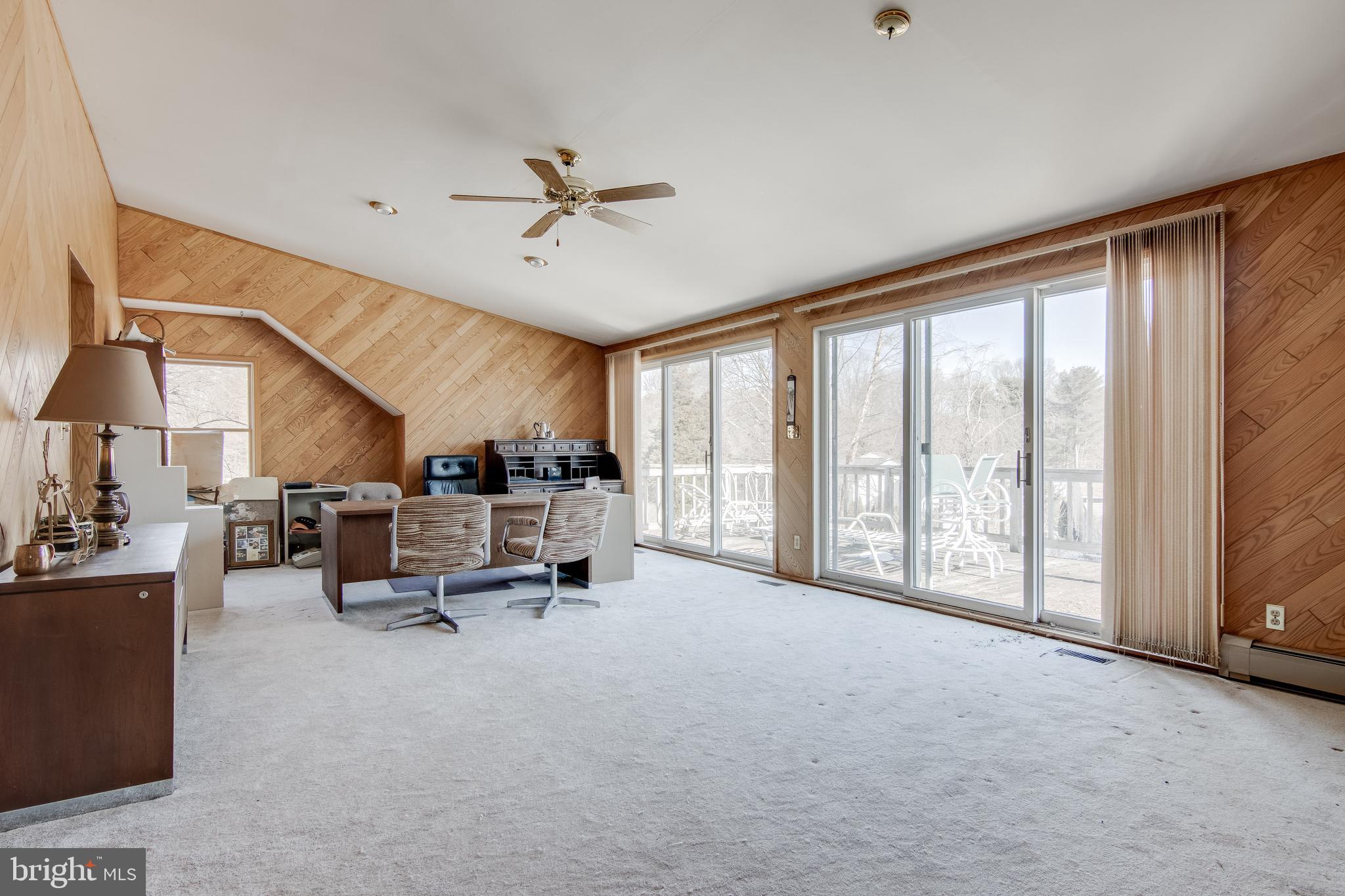 121 West Ring Factory Road Bel Air, MD 21014 - Photo 32 of 46 Studio- main living area. Doors lead to large deck