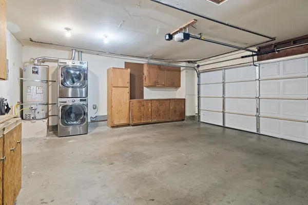 a view of a garage room