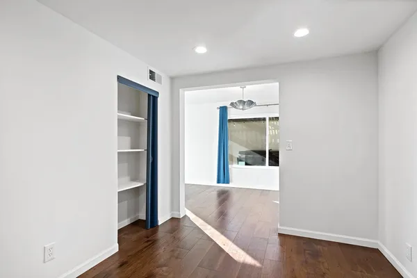 wooden floor in an empty room