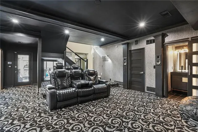 a house view with a garden space