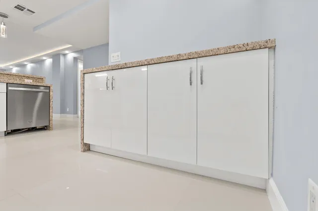 a room with storage and utility