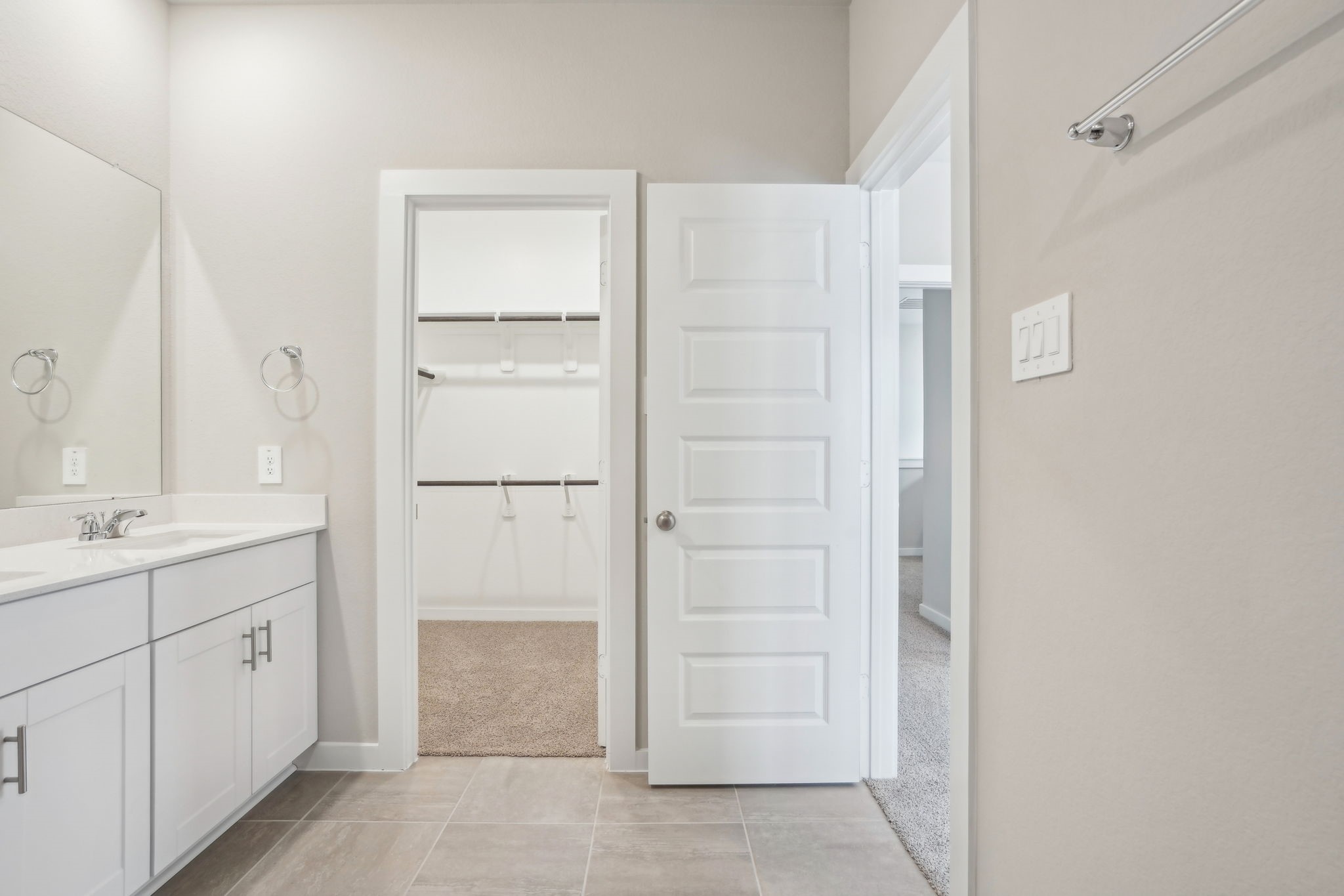 3119 Quiet Sunset Drive Houston, TX 77080 - Photo 27 of 46 a bathroom with a shower and a sink