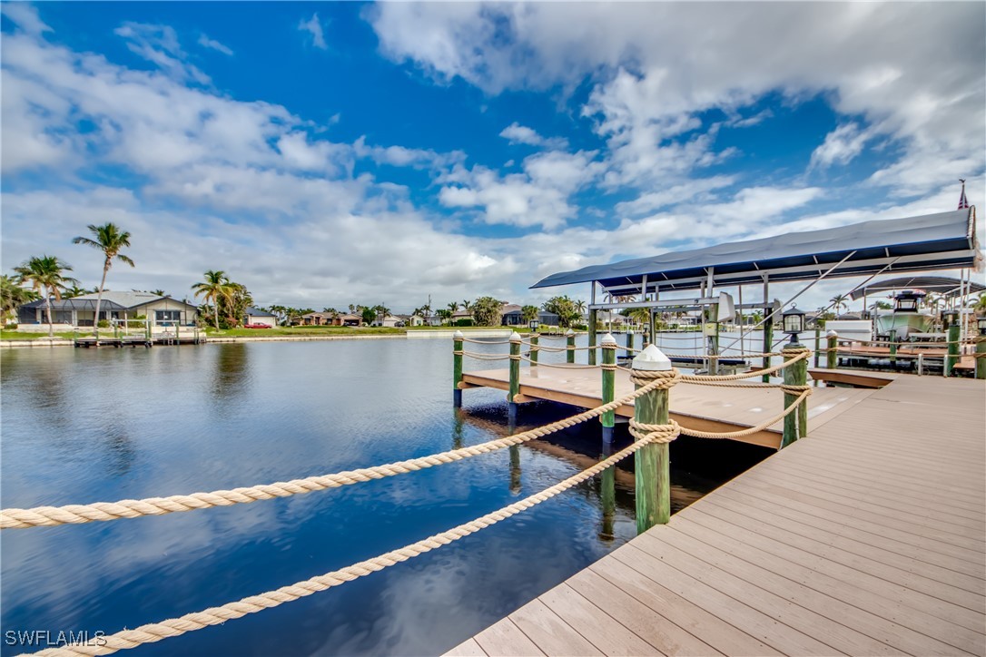 a view of a lake with houses
