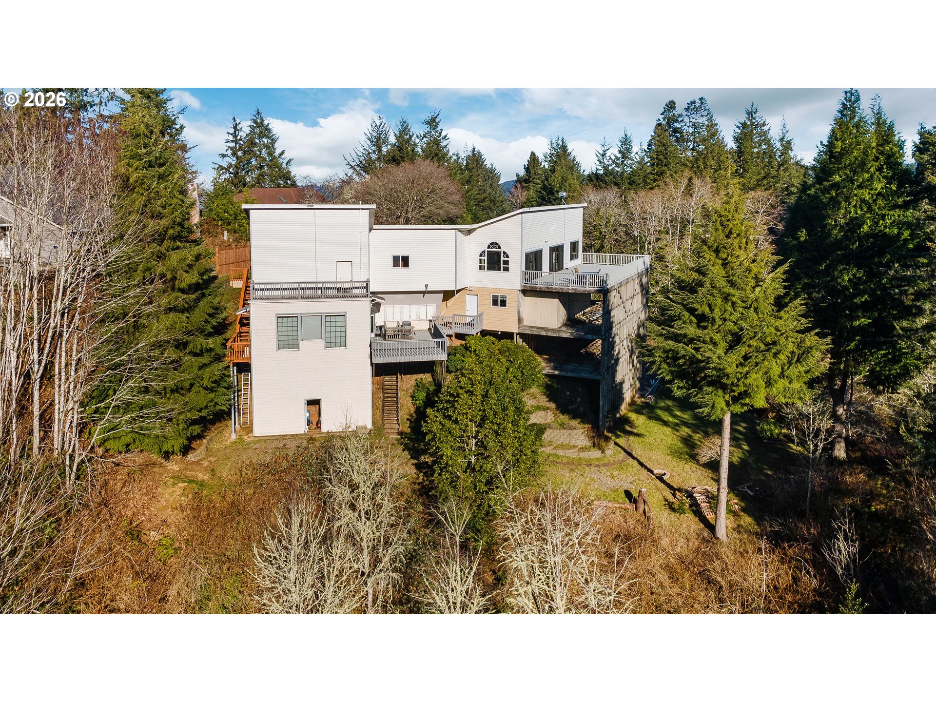 770 18th Avenue Coos Bay, OR 97420 - Photo 46 of 48 a black and white photo of a house