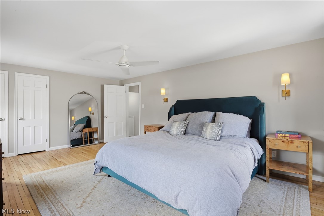1390 Brainard Road Lyndhurst, OH 44124 - Photo 26 of 33 Bedroom featuring light wood finished floors and ceiling fan