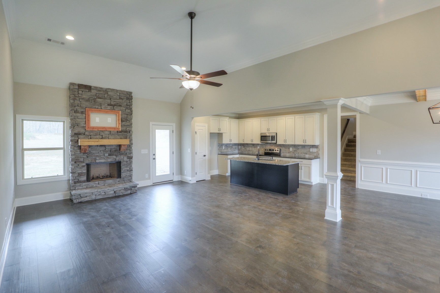 2351 Belotes Ferry Road Lebanon, TN 37087 - Photo 14 of 34 a view of a kitchen with a sink a microwave and a stove