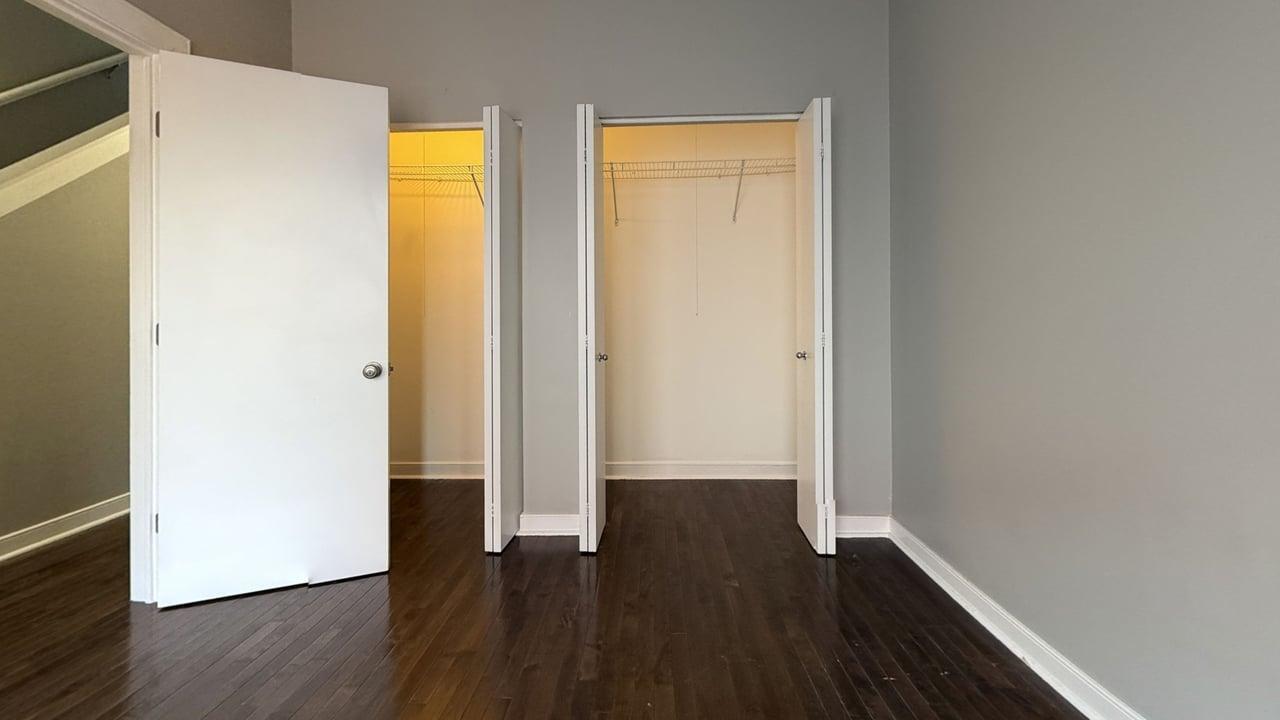 2350 West George Street, Unit 2350 Chicago, IL 60618 - Photo 15 of 21 a view of front door with wooden floor