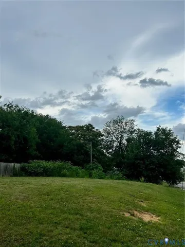 a front view of a garden