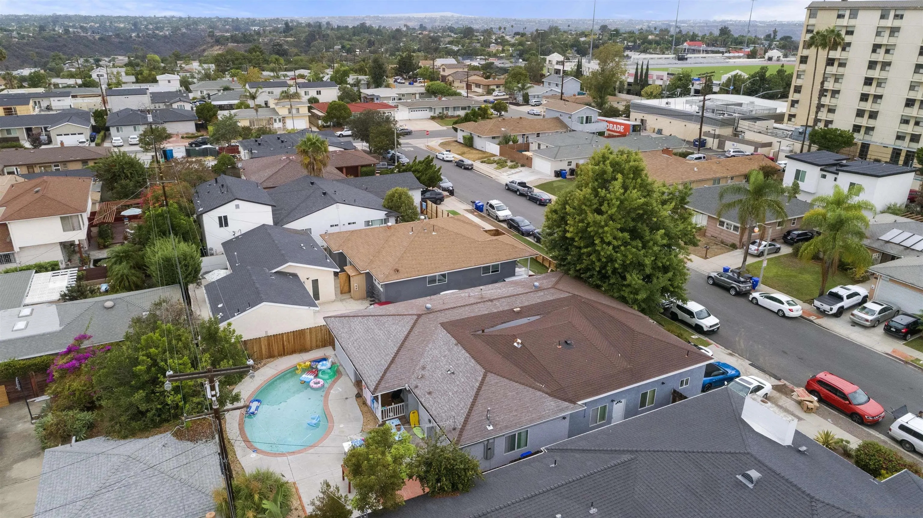 5555 Mary Ln Drive San Diego, CA 92115 - Photo 4 of 39 an aerial view of a city with lots of residential buildings