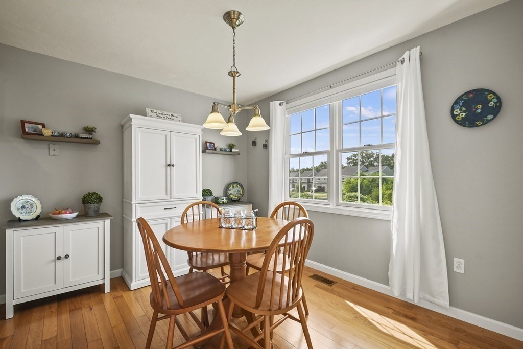 148 Ariel Circle, Unit 148 Sutton, MA 01590 - Photo 17 of 35 a view of a dining room with furniture window and wooden floor