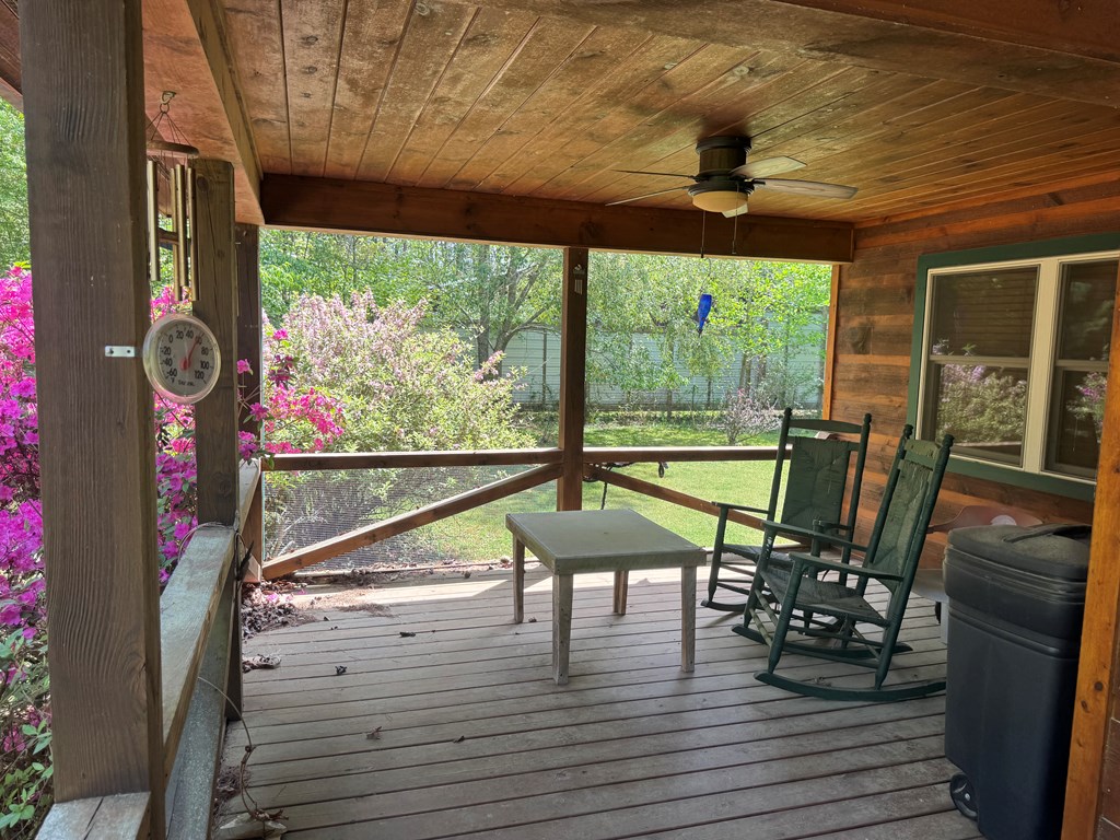 33 Big Tree Road Suches, GA 30572 - Photo 21 of 25 a view of deck with furniture and garden