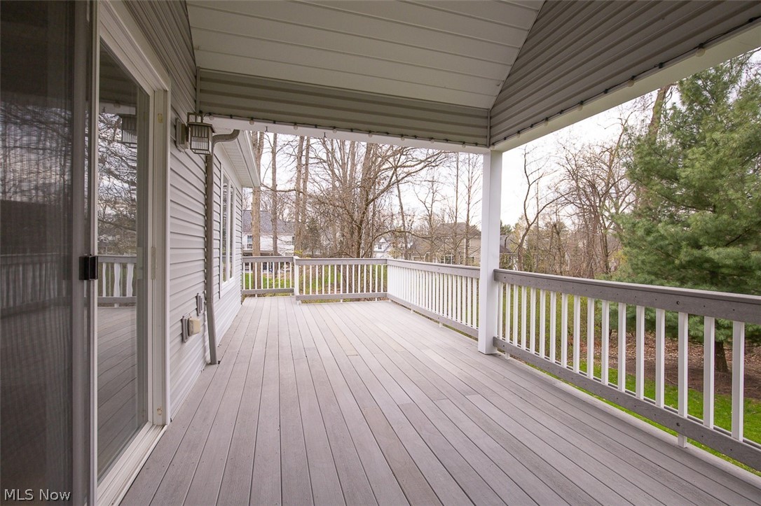7282 Holzhauer Road Northfield, OH 44067 - Photo 39 of 47 Partially covered maintenance free deck