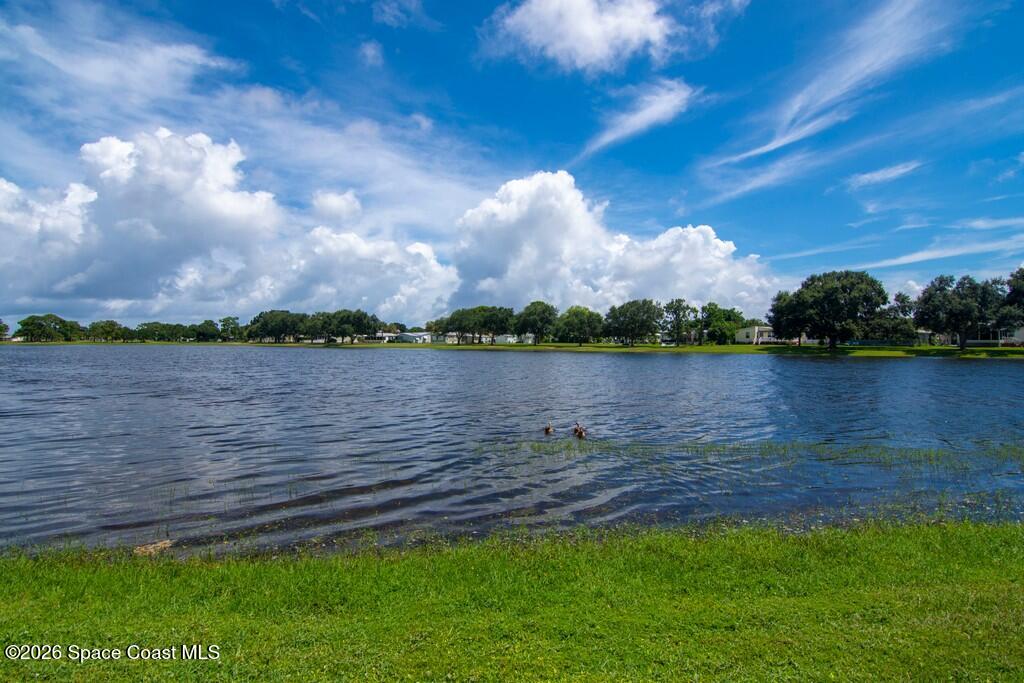 7669 Chasta Road Micco, FL 32976 - Photo 28 of 34 a view of a lake with houses in the back
